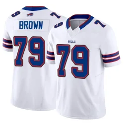 Men's Spencer Brown Buffalo Bills No.79 Limited Vapor F.U.S.E. Jersey - White