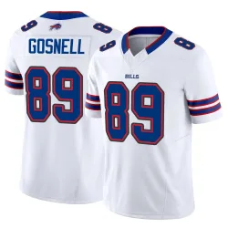 Men's Stephen Gosnell Buffalo Bills No.89 Limited Vapor F.U.S.E. Jersey - White