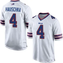 Men's Stephen Hauschka Buffalo Bills No.4 Game Jersey - White