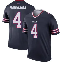 Men's Stephen Hauschka Buffalo Bills No.4 Legend Inverted Jersey - Navy