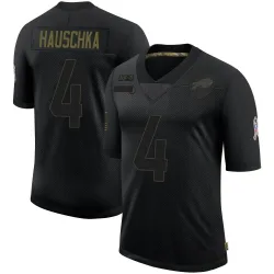 Men's Stephen Hauschka Buffalo Bills No.4 Limited 2020 Salute To Service Jersey - Black