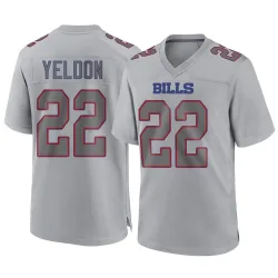 Men's T.J. Yeldon Buffalo Bills No.22 Game Atmosphere Fashion Jersey - Gray