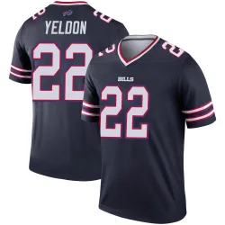 Men's T.J. Yeldon Buffalo Bills No.22 Legend Inverted Jersey - Navy