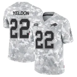 Men's T.J. Yeldon Buffalo Bills No.22 Limited 2024 Salute to Service Jersey - Arctic Camo