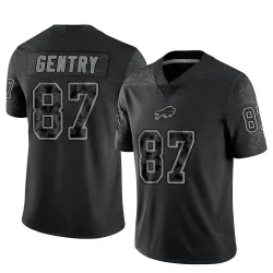 Men's Tanner Gentry Buffalo Bills No.87 Limited Reflective Jersey - Black