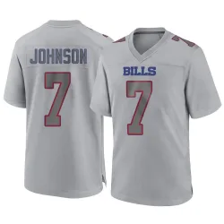 Men's Taron Johnson Buffalo Bills No.7 Game Atmosphere Fashion Jersey - Gray