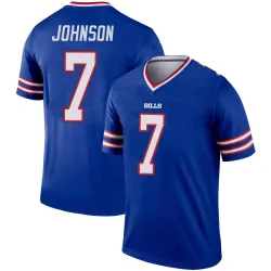 Men's Taron Johnson Buffalo Bills No.7 Legend Jersey - Royal