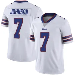 Men's Taron Johnson Buffalo Bills No.7 Limited Color Rush Vapor Untouchable Jersey - White