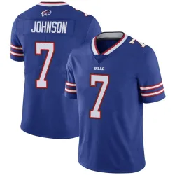 Men's Taron Johnson Buffalo Bills No.7 Limited Team Color Vapor Untouchable Jersey - Royal