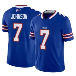Men's Taron Johnson Buffalo Bills No.7 Limited Vapor F.U.S.E. Jersey - Royal