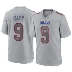 Men's Taylor Rapp Buffalo Bills No.9 Game Atmosphere Fashion Jersey - Gray