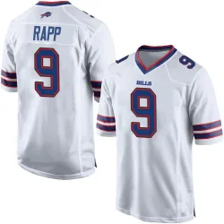 Men's Taylor Rapp Buffalo Bills No.9 Game Jersey - White