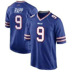 Men's Taylor Rapp Buffalo Bills No.9 Game Team Color Jersey - Royal Blue