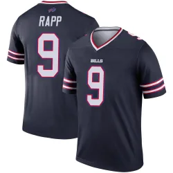 Men's Taylor Rapp Buffalo Bills No.9 Legend Inverted Jersey - Navy