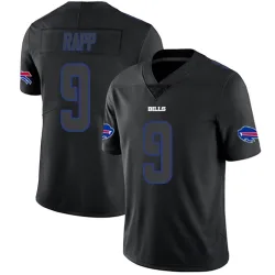Men's Taylor Rapp Buffalo Bills No.9 Limited Jersey - Black Impact