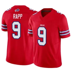 Men's Taylor Rapp Buffalo Bills No.9 Limited Vapor F.U.S.E. Jersey - Red