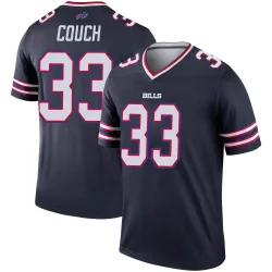 Men's Te'Cory Couch Buffalo Bills No.33 Legend Inverted Jersey - Navy