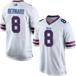Men's Terrel Bernard Buffalo Bills No.8 Game Jersey - White
