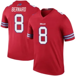 Men's Terrel Bernard Buffalo Bills No.8 Legend Color Rush Jersey - Red
