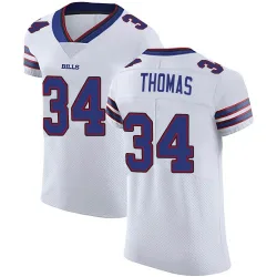 Men's Thurman Thomas Buffalo Bills No.34 Elite Vapor Untouchable Jersey - White