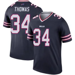 Men's Thurman Thomas Buffalo Bills No.34 Legend Inverted Jersey - Navy