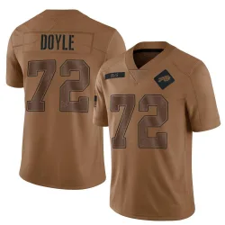 Men's Tommy Doyle Buffalo Bills No.72 Limited 2023 Salute To Service Jersey - Brown