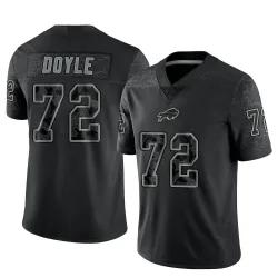 Men's Tommy Doyle Buffalo Bills No.72 Limited Reflective Jersey - Black