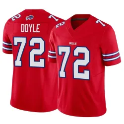 Men's Tommy Doyle Buffalo Bills No.72 Limited Vapor F.U.S.E. Jersey - Red
