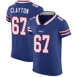 Men's Travis Clayton Buffalo Bills No.67 Elite Team Color Vapor Untouchable Jersey - Royal Blue
