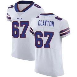 Men's Travis Clayton Buffalo Bills No.67 Elite Vapor Untouchable Jersey - White