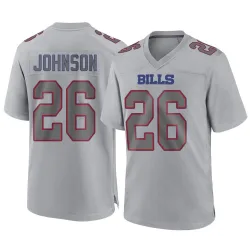 Men's Ty Johnson Buffalo Bills No.26 Game Atmosphere Fashion Jersey - Gray