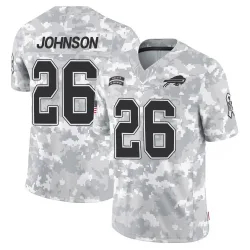 Men's Ty Johnson Buffalo Bills No.26 Limited 2024 Salute to Service Jersey - Arctic Camo