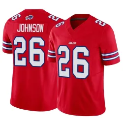 Men's Ty Johnson Buffalo Bills No.26 Limited Vapor F.U.S.E. Jersey - Red