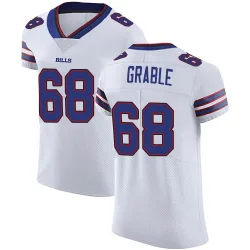 Men's Tylan Grable Buffalo Bills No.68 Elite Vapor Untouchable Jersey - White