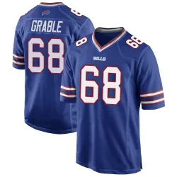 Men's Tylan Grable Buffalo Bills No.68 Game Team Color Jersey - Royal Blue