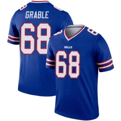 Men's Tylan Grable Buffalo Bills No.68 Legend Jersey - Royal