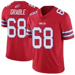 Men's Tylan Grable Buffalo Bills No.68 Limited Color Rush Vapor Untouchable Jersey - Red
