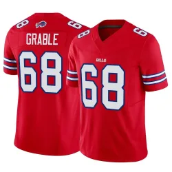 Men's Tylan Grable Buffalo Bills No.68 Limited Vapor F.U.S.E. Jersey - Red