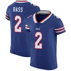 Men's Tyler Bass Buffalo Bills No.2 Elite Team Color Vapor Untouchable Jersey - Royal Blue