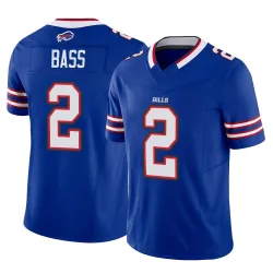 Men's Tyler Bass Buffalo Bills No.2 Limited Vapor F.U.S.E. Jersey - Royal