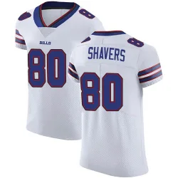 Men's Tyrell Shavers Buffalo Bills No.80 Elite Vapor Untouchable Jersey - White