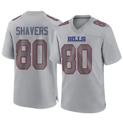 Men's Tyrell Shavers Buffalo Bills No.80 Game Atmosphere Fashion Jersey - Gray