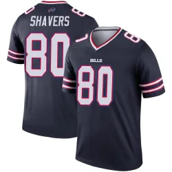 Men's Tyrell Shavers Buffalo Bills No.80 Legend Inverted Jersey - Navy