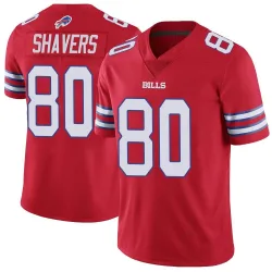 Men's Tyrell Shavers Buffalo Bills No.80 Limited Color Rush Vapor Untouchable Jersey - Red