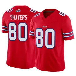 Men's Tyrell Shavers Buffalo Bills No.80 Limited Vapor F.U.S.E. Jersey - Red