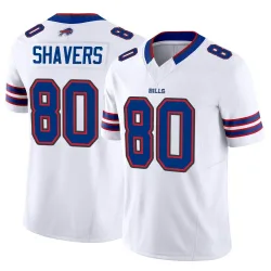 Men's Tyrell Shavers Buffalo Bills No.80 Limited Vapor F.U.S.E. Jersey - White