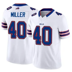 Men's Von Miller Buffalo Bills No.40 Limited Vapor F.U.S.E. Jersey - White