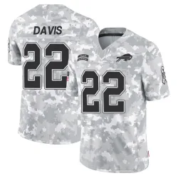 Men's Vontae Davis Buffalo Bills No.22 Limited 2024 Salute to Service Jersey - Arctic Camo