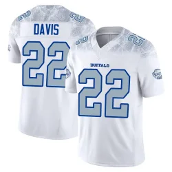 Men's Vontae Davis Buffalo Bills No.22 Limited 2025 Rivalries Collection Jersey - White