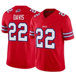 Men's Vontae Davis Buffalo Bills No.22 Limited Vapor F.U.S.E. Jersey - Red